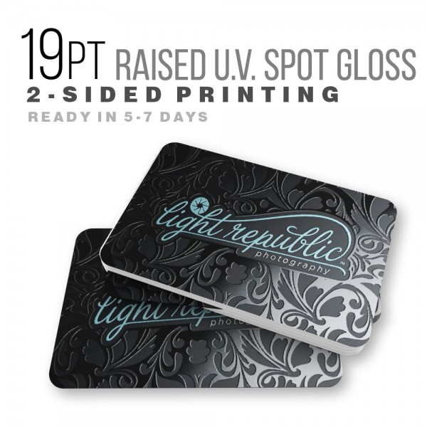 Business Cards - Raised Spot Gloss